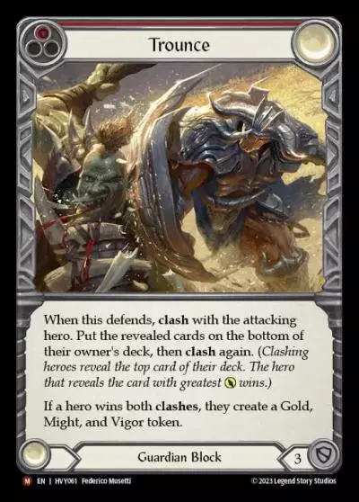 Trounce RED HVY061 - Heavy Hitters - Flesh and blood card