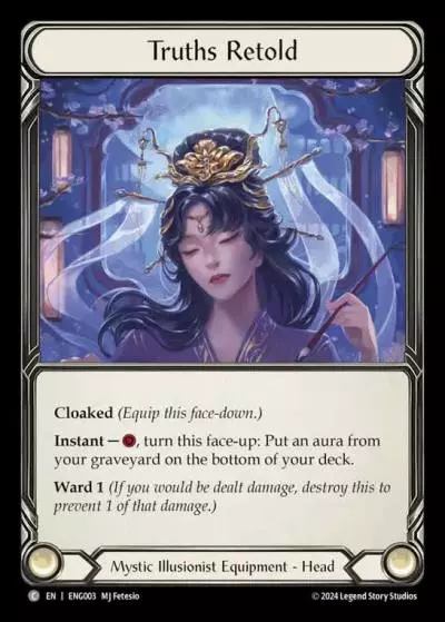 Truths Retold ENG003 - Enigma - Blitz Deck - Flesh and blood card