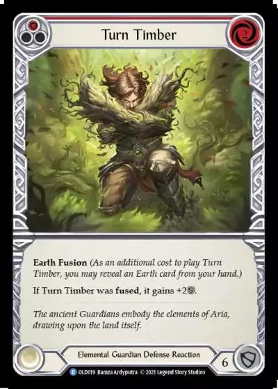 Turn Timber RED OLD019 - Oldhim - Blitz Deck - Flesh and blood card