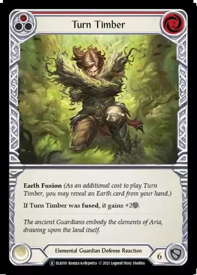Turn Timber RED U-ELE010 - Tales of Aria - Unlimited - Flesh and blood card
