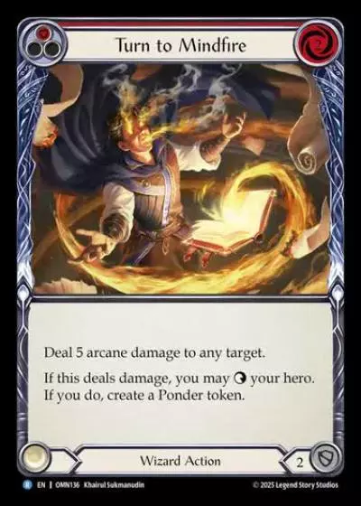 Turn to Mindfire OMN136 - Omens of the Third Age - Flesh and blood card