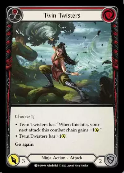 Twin Twisters RED BEN009 - Benji - Blitz Deck - Flesh and blood card