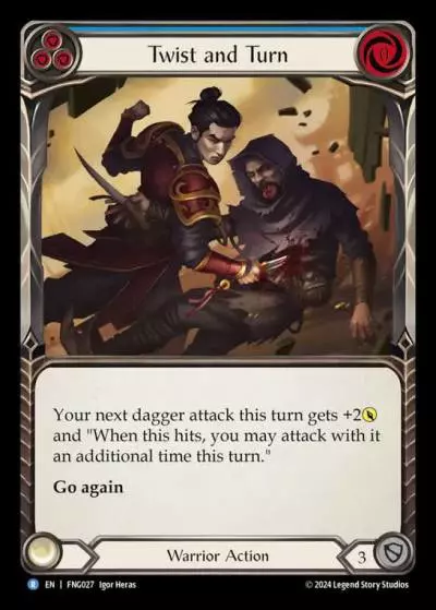 Twist and Turn BLUE FNG027 - The Hunted Blitz Deck - Fang - Flesh and blood card
