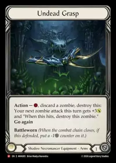 Undead Grasp AMA005-RF - Armory Deck - Malice, Domina of the Dead - Flesh and blood card