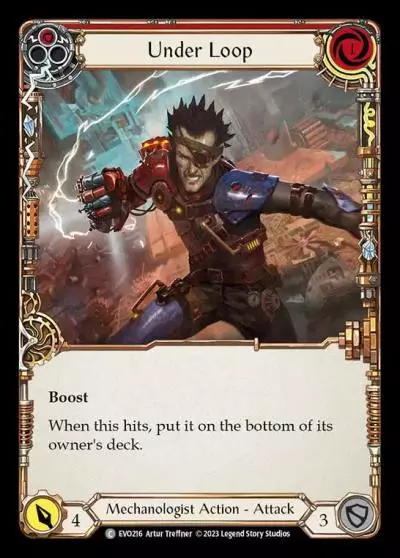 Under Loop RED EVO216 - Bright Lights - Flesh and blood card