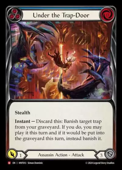 Under the Trap-Door BLUE HNT013 - The Hunted - Flesh and blood card