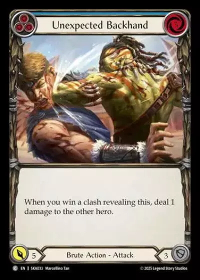 Unexpected Backhand SKA033 - Silver Age Chapter 1 - Kayo - Flesh and blood card