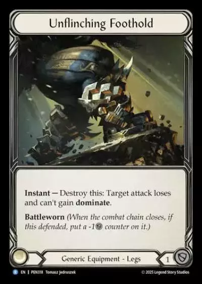 Unflinching Foothold PEN318 - Compendium of Rathe - Flesh and blood card