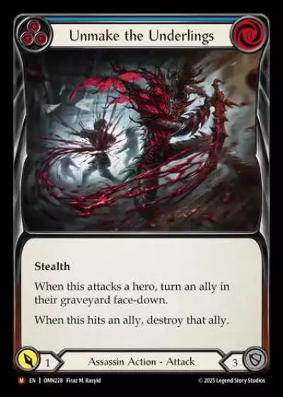 Unmake the Underlings OMN228 - Omens of the Third Age - Flesh and blood card