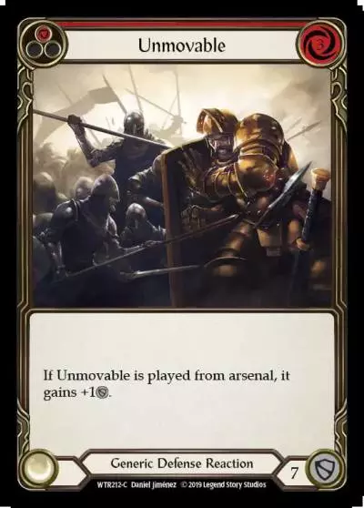 Unmovable RED WTR212-RF - Welcome to Rathe - Flesh and blood card