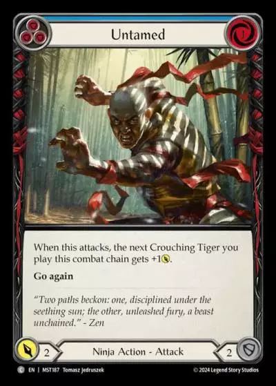 Untamed BLUE MST187 - Part the Mistveil - Flesh and blood card