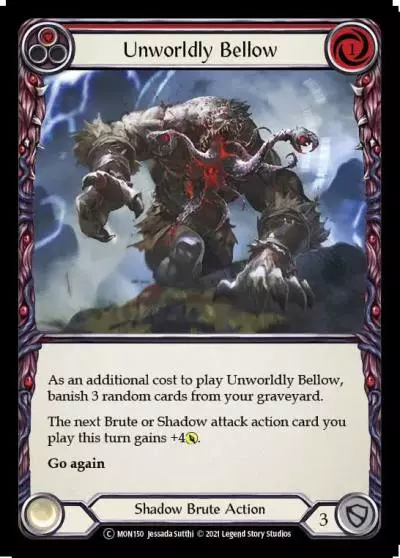Unworldly Bellow RED U-MON150-RF - Monarch - Unlimited - Flesh and blood card