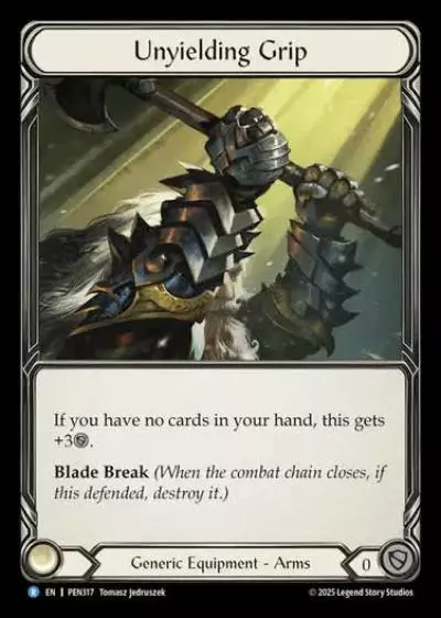Unyielding Grip PEN317 - Compendium of Rathe - Flesh and blood card