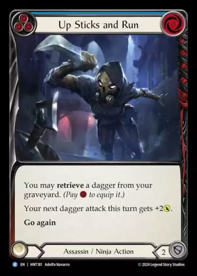 Up Sticks and Run BLUE HNT181 - The Hunted - Flesh and blood card