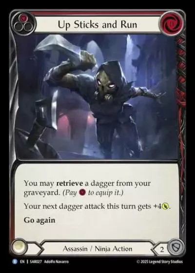 Up Sticks and Run SAR027 - Silver Age Chapter 2 - Arakni, Web of Deceit - Flesh and blood card