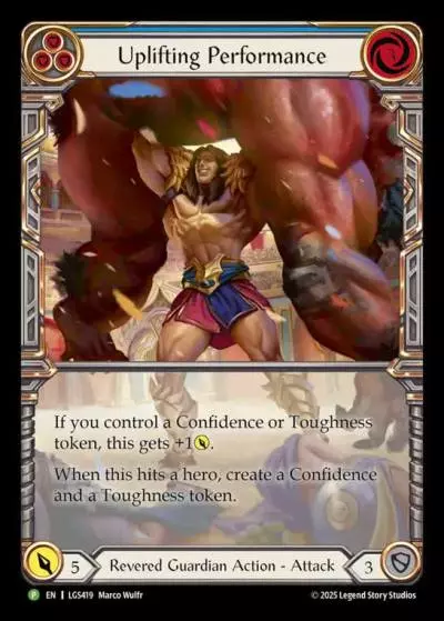 Uplifting Performance BLUE LGS419-CF - Pre-release - Super Slam - Flesh and blood card