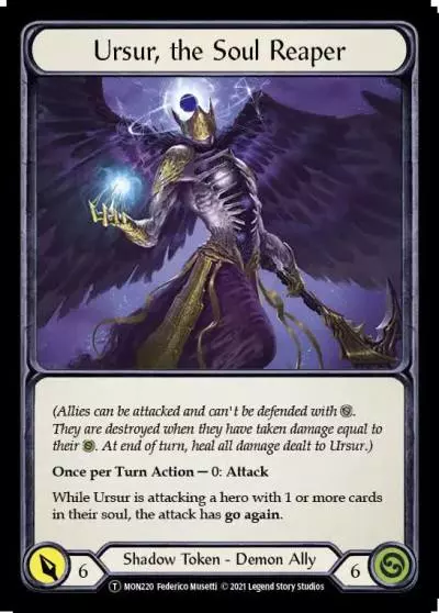 Ursur, the Soul Reaper U-MON220 - Monarch - Unlimited - Flesh and blood card