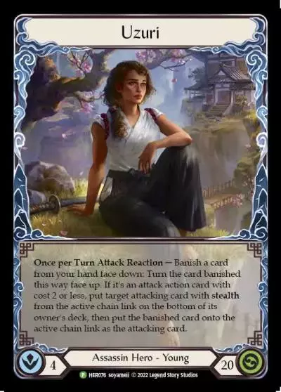 Uzuri HER076-CF - Pre-release - Outsiders - Flesh and blood card