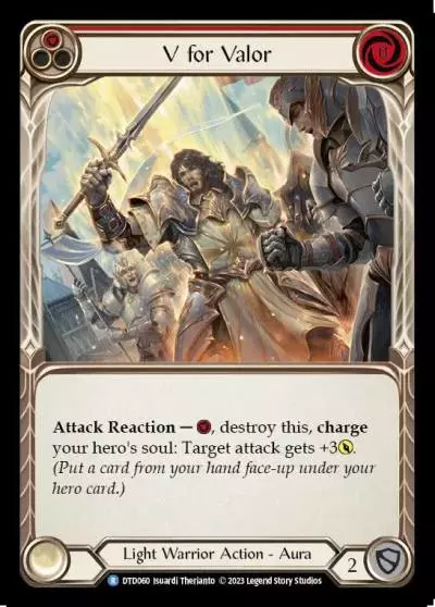 V for Valor RED DTD060 - Dusk till Dawn - Flesh and blood card