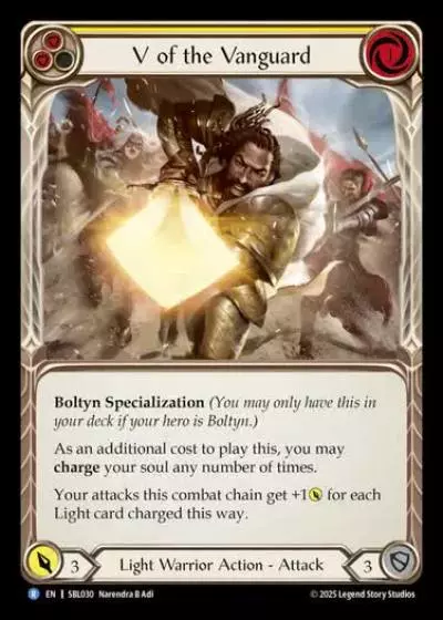 V of the Vanguard SBL030 - Silver Age Chapter 3 - Boltyn - Flesh and blood card
