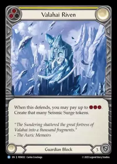 Valahai Riven PEN022 - Compendium of Rathe - Flesh and blood card