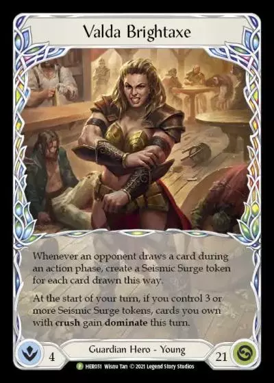Valda Brightaxe HER051-CF - Armory - Season 6 - Flesh and blood card