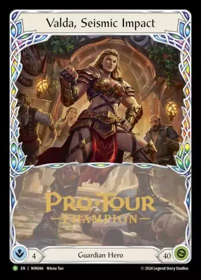 Valda, Seismic Impact WIN046-CF - Pro Tour Champion Cards - The Hunted - Flesh and blood card