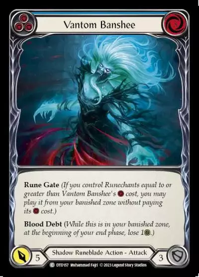 Vantom Banshee BLUE DTD157 - Dusk till Dawn - Flesh and blood card
