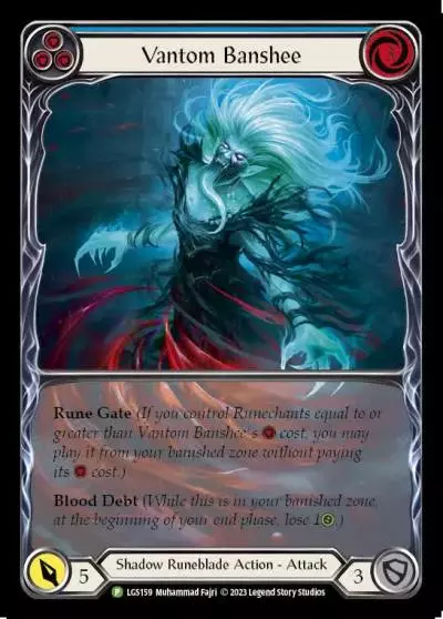 Vantom Banshee BLUE LGS159-RF - Armory - Season 10 - Flesh and blood card