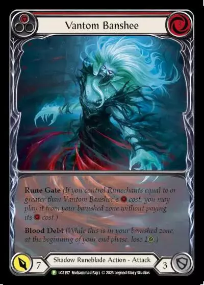 Vantom Banshee RED LGS157-RF - Armory - Season 10 - Flesh and blood card