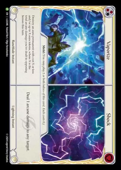 Vaporize||Shock YELLOW LGS346-CF - Armory - Season 14 Aurora - Flesh and blood card
