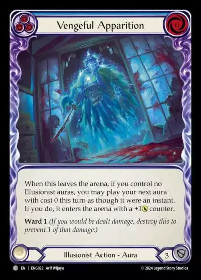 Vengeful Apparition BLUE ENG022 - Enigma - Blitz Deck - Flesh and blood card
