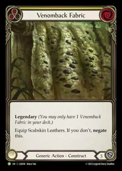 Venomback Fabric YELLOW LSS018-CF - Cosplay - 2024 - Flesh and blood card