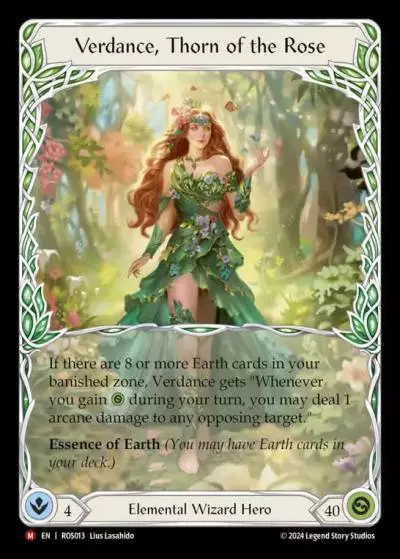Verdance, Thorn of the Rose ROS013 - Rosetta - Flesh and blood card