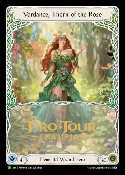 Verdance, Thorn of the Rose WIN038-CF - Pro Tour Champion Cards - Rosetta - Flesh and blood card