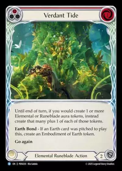 Verdant Tide PEN203 - Compendium of Rathe - Flesh and blood card