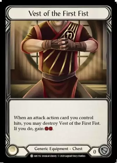 Vest of the First Fist U-ARC152-RF - Arcane Rising - Unlimited - Flesh and blood card