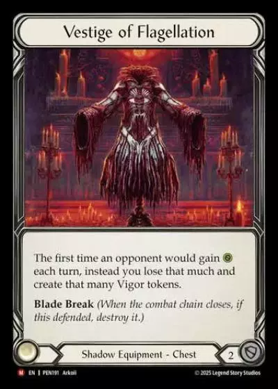 Vestige of Flagellation PEN191 - Compendium of Rathe - Flesh and blood card