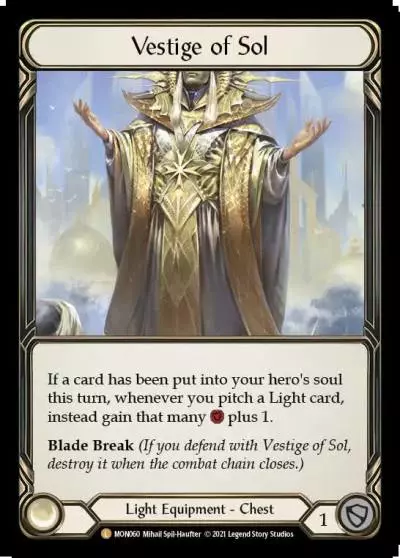 Vestige of Sol MON060-CF - Monarch - Flesh and blood card