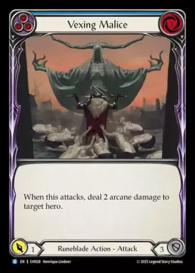 Vexing Malice SVI028 - Silver Age Chapter 1 - Viserai - Flesh and blood card