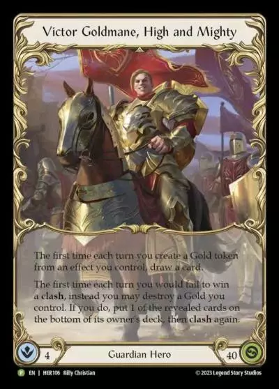 Victor Goldmane, High and Mighty HER106-RF - Road to Nationals - 2024 - Flesh and blood card