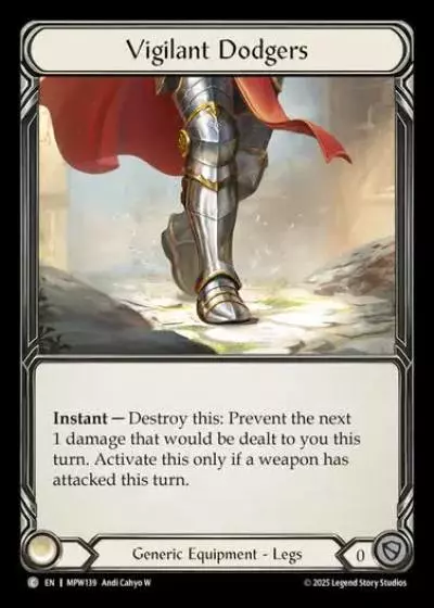 Vigilant Dodgers MPW139 - Mastery Pack Warrior - Flesh and blood card