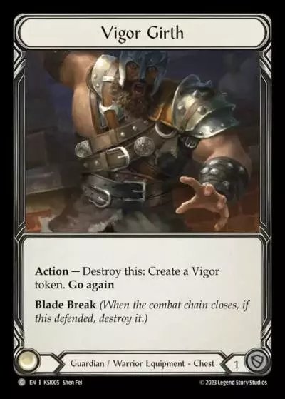 Vigor Girth KSI005 - Kassai - Heavy Hitters Blitz Deck - Flesh and blood card