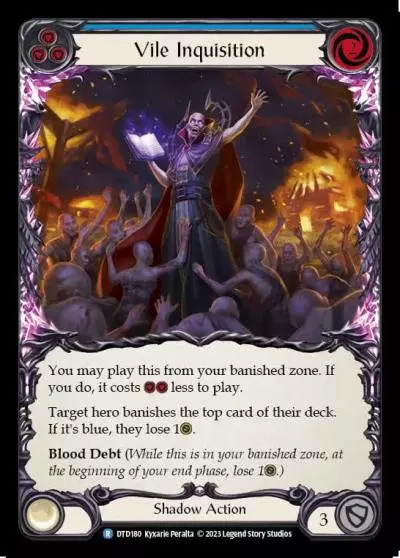 Vile Inquisition BLUE DTD180 - Dusk till Dawn - Flesh and blood card