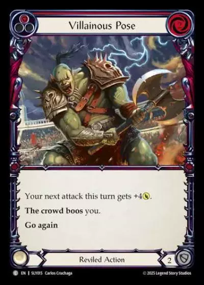 Villainous Pose SLY015 - Silver Age Chapter 3 - Lyath Goldmane - Flesh and blood card