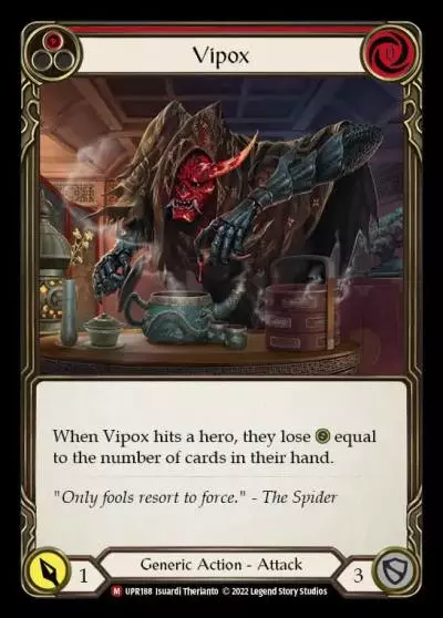 Vipox RED UPR188 - Uprising - Flesh and blood card