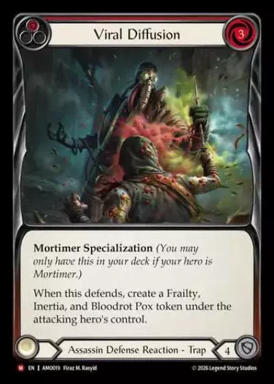Viral Diffusion AMO019 - Armory Deck - Dr. Mortimer, Blight of the Pits - Flesh and blood card