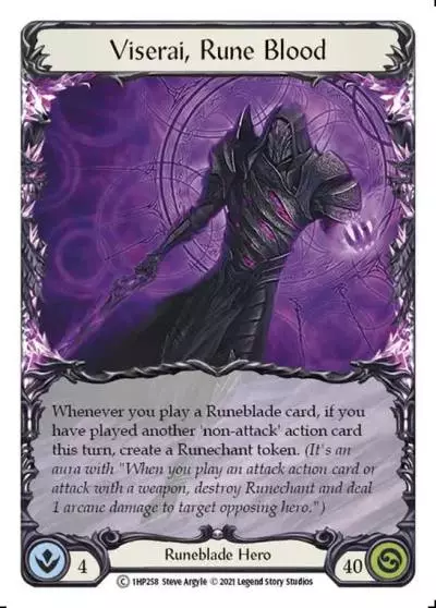 Viserai, Rune Blood 1HP258 - History Pack 1 - Flesh and blood card