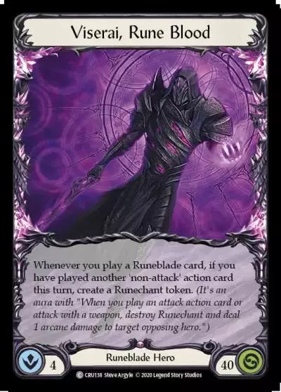 Viserai, Rune Blood CRU138 - Crucible of War - Flesh and blood card