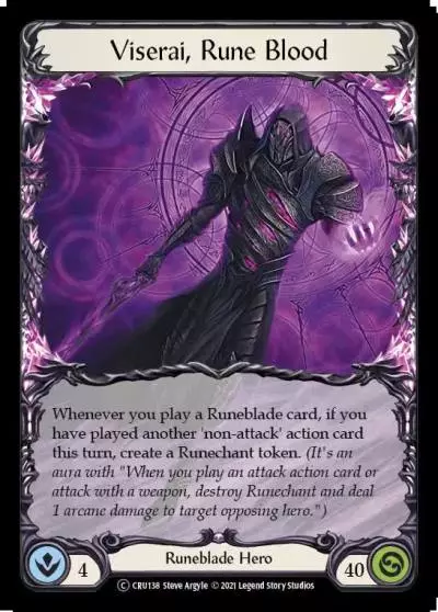 Viserai, Rune Blood U-CRU138 - Crucible of War - Unlimited - Flesh and blood card